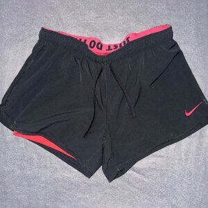 Nike Phantom Dual Lined Running Shorts Womens Medium Dri-Fit Just Do It
